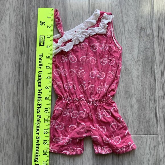 Kickee Pants Bicycles Diagonal Ruffle Romper - Picture 7 of 7
